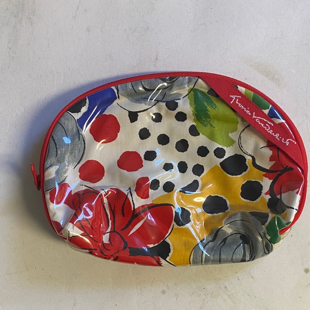Trina Turk Vibrant Floral and Dot Pouch